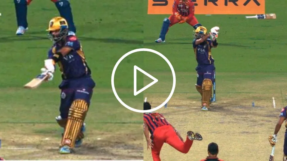 Watch- Ajinkya Rahane Does A Rishabh Pant As His Bat Goes Flying At Eden Gardens